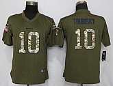 Women Nike Chicago Bears #10 Trubisky Green Salute To Service Limited Jersey,baseball caps,new era cap wholesale,wholesale hats